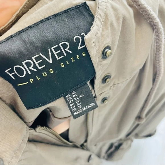 Forever 21 Brown Utility Jacket Size 0X - Picture 7 of 9